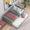 Daybed with Trundle Frame Set, Twin Size, Gray(New SKU:WF283064AAE) - as pic