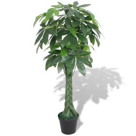 Artificial Fortune Tree Plant with Pot 57" Green - Green