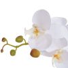 Artificial Orchid Plant with Pot 25.6" White - Multicolour