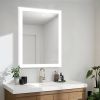 LED Lighted LED Lit Mirror Rectangular Fog Free Frameless Bathroom Vanity Mirror - 24*32