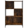 Bookcase Smoked Oak 28.3"x11"x42.9" Engineered Wood - Brown