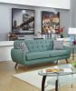 Laguna Color Polyfiber Sofa And Loveseat 2pc Sofa Set Living Room Furniture Plywood Tufted Couch Pillows - as Pic
