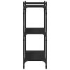 Bookcase 3-Tier Black 31.5"x11.8"x33.9" Engineered Wood - Black