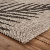Home Decor Indoor/Outdoor Accent Rug Touch Of Palm Accent Rug - Beige | Black - 5'0" X 7'0"