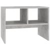 Side Table Concrete Gray 23.6"x15.7"x17.7" Engineered Wood - Grey