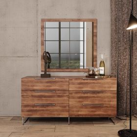 Mazzini Italian Modern Light Oak Dresser - as Pic