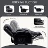 Recliner Chair for Living Room with Rocking Function and Side Pocket